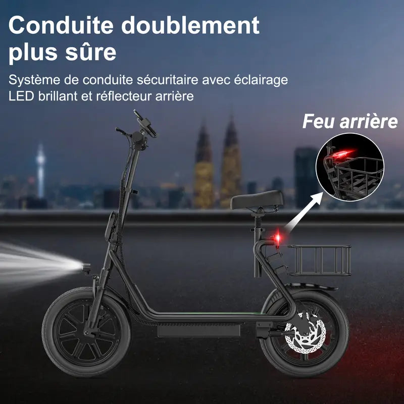 Trotinette Électrique SelleRide 500w