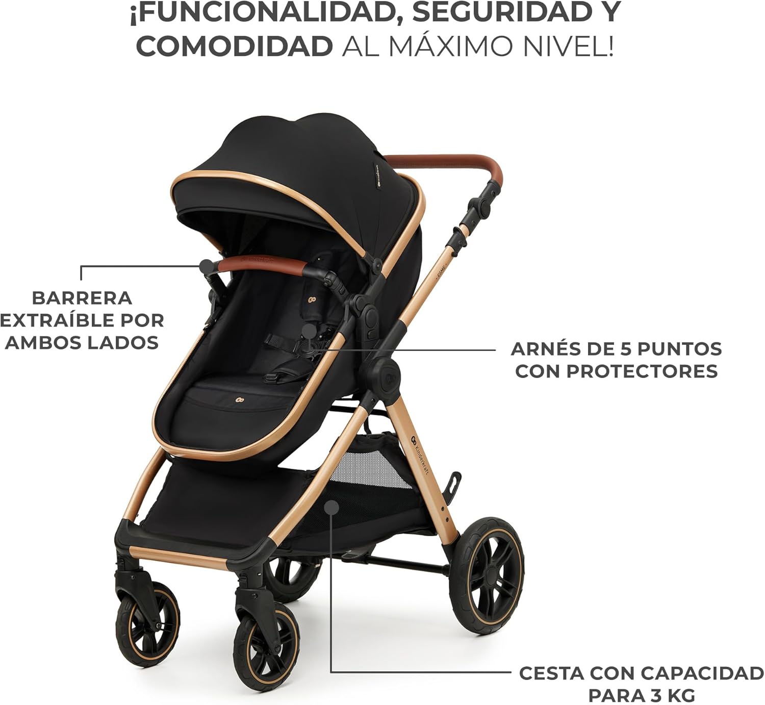 Carrito de bebé 3 en 1 Completo - MimoGo 