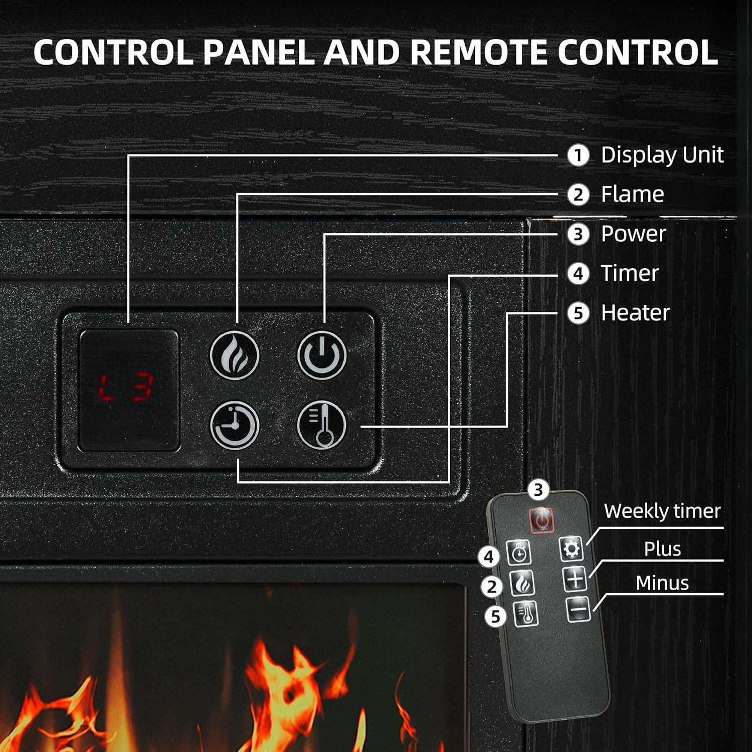 Chimenea eléctrica Glow™ 