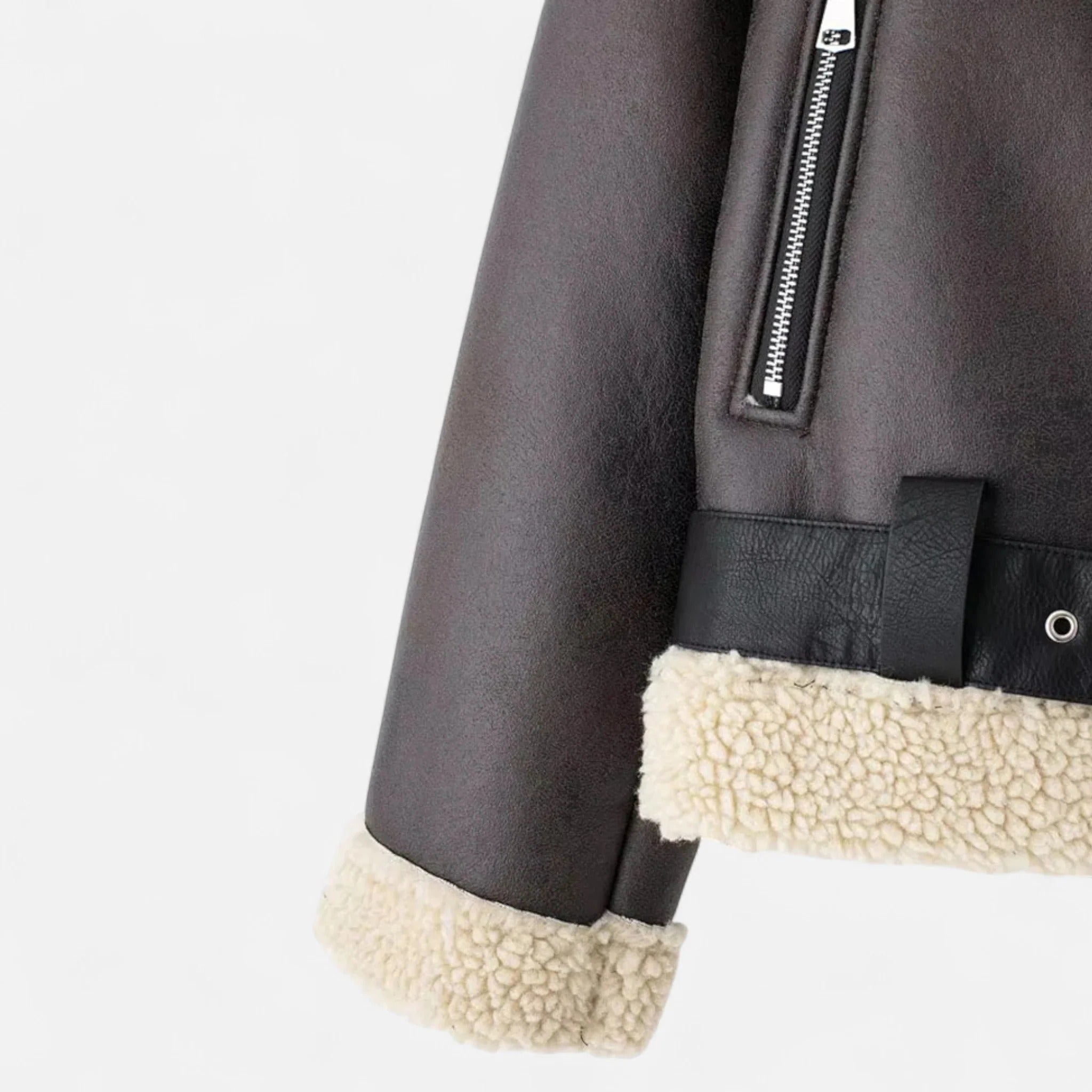 Westlyn™ | Veste en cuir ceinturée pour femme, automne